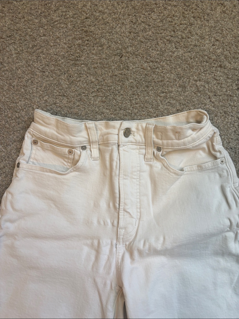 Crisp White Madewell the Perfect Vintage wide-leg cropped High-Waist Jeans 27 - Picture 2 of 6